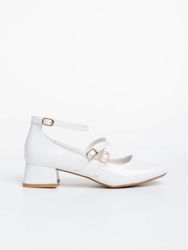 Reizy fehér női cipő ökológiai bőrből, 5 - Kalapod.hu