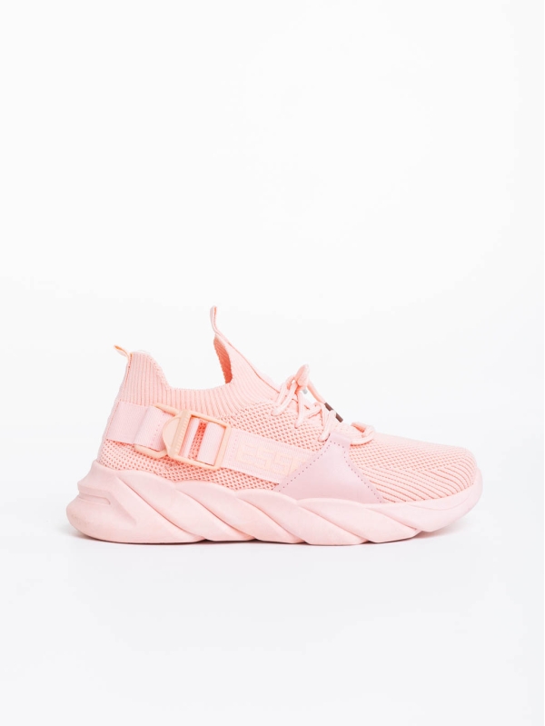 Renie rózsaszín női sport cipő textil anyagból, 5 - Kalapod.hu