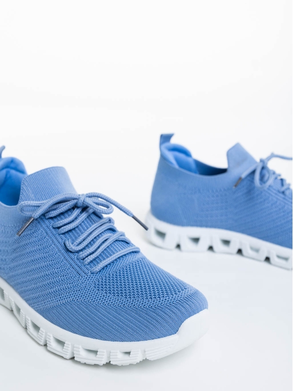 Romeesa kék női sportcipő textil anyagból, 6 - Kalapod.hu