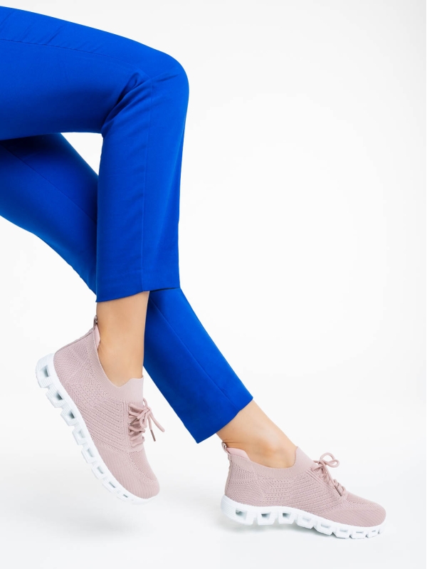 Romeesa rózsaszín női sportcipő textil anyagból - Kalapod.hu
