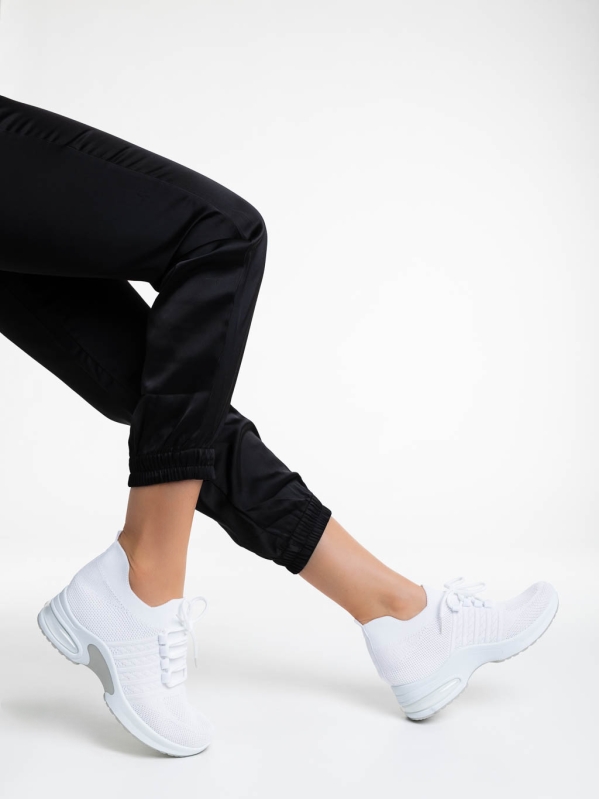Resma fehér női sportcipő textil anyagból - Kalapod.hu