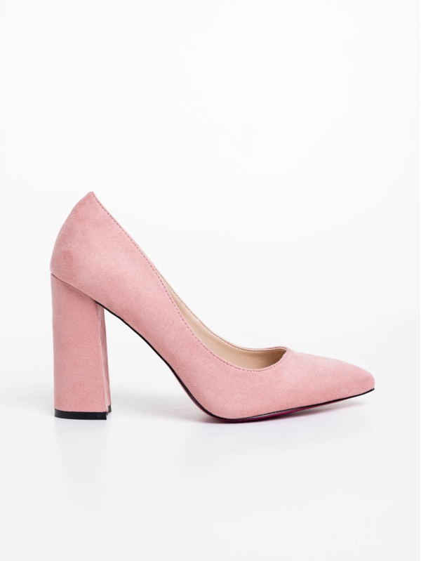 Odina rózsaszín női cipő textil anyagból, 6 - Kalapod.hu