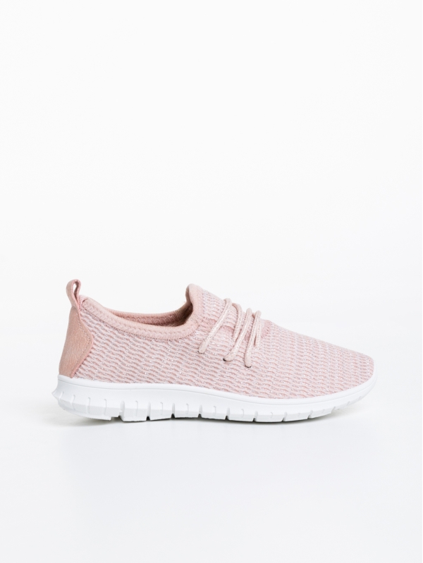 Winda rózsaszín gyerek sportcipő textil anyagaból, 3 - Kalapod.hu