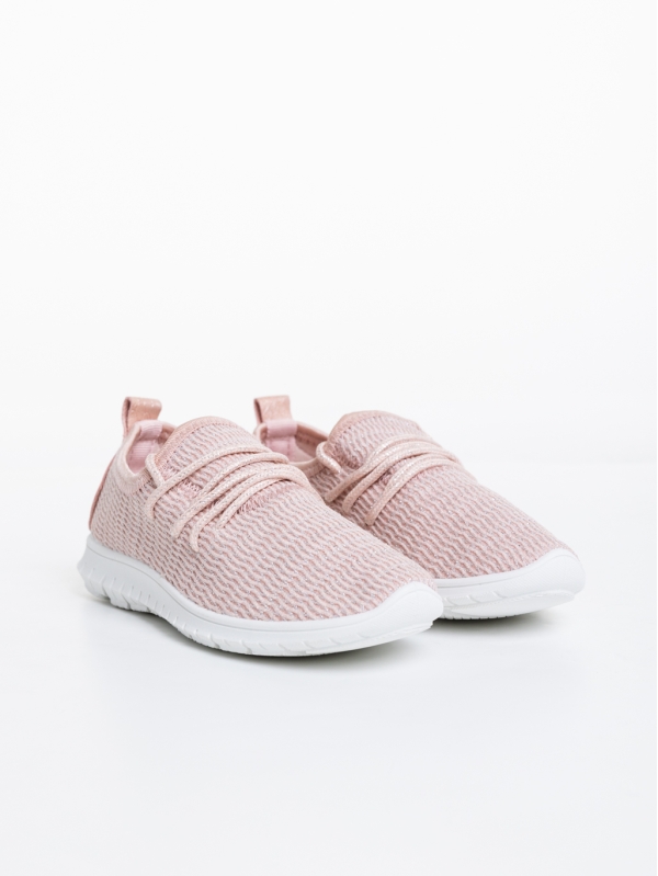 Winda rózsaszín gyerek sportcipő textil anyagaból, 2 - Kalapod.hu