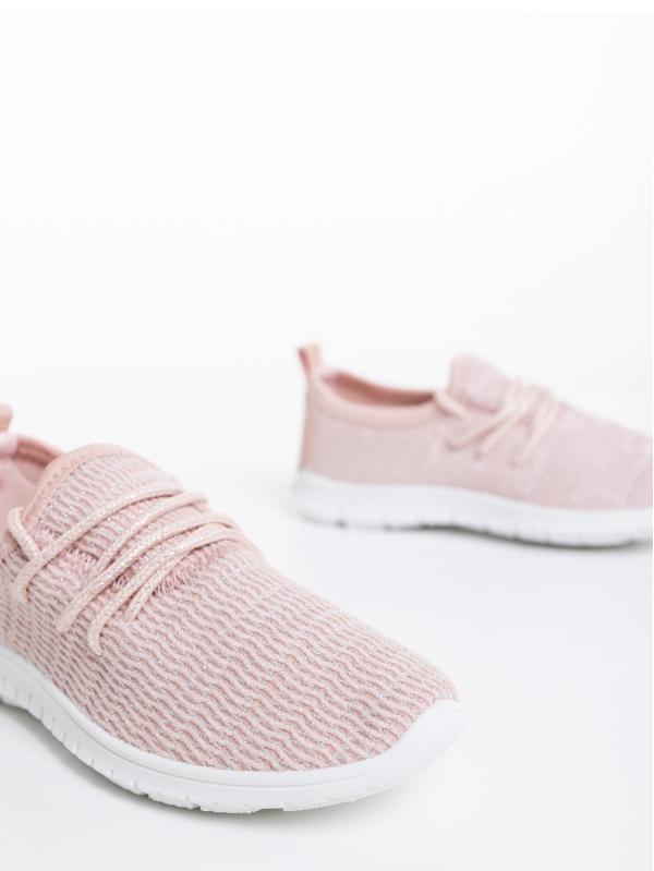 Winda rózsaszín gyerek sportcipő textil anyagaból, 4 - Kalapod.hu