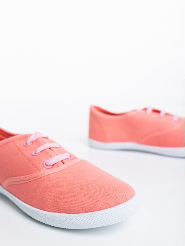 Milis rózsaszín gyerek teniszcipő textil anygaból, 4 - Kalapod.hu