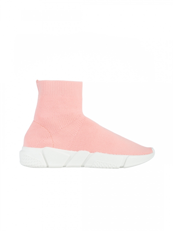 Barica rózsaszín női sportcipő, textil anyagból készült, 6 - Kalapod.hu