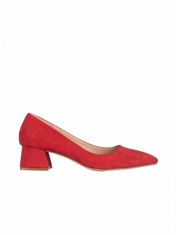 Cataleya piros női cipő, textil anyagból készült, 6 - Kalapod.hu