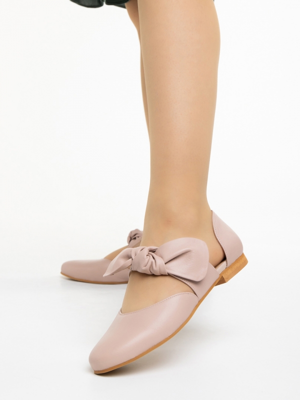 Marco rózsaszín női cipő, Jaleh valódi bőrből készült, 2 - Kalapod.hu