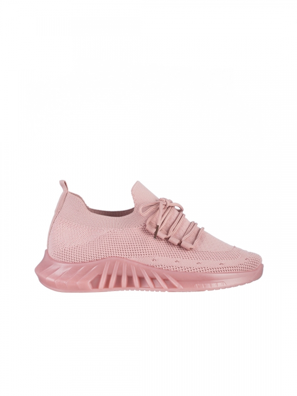Nevenca rózsaszín női sportcipő, textil anyagból készült, 6 - Kalapod.hu