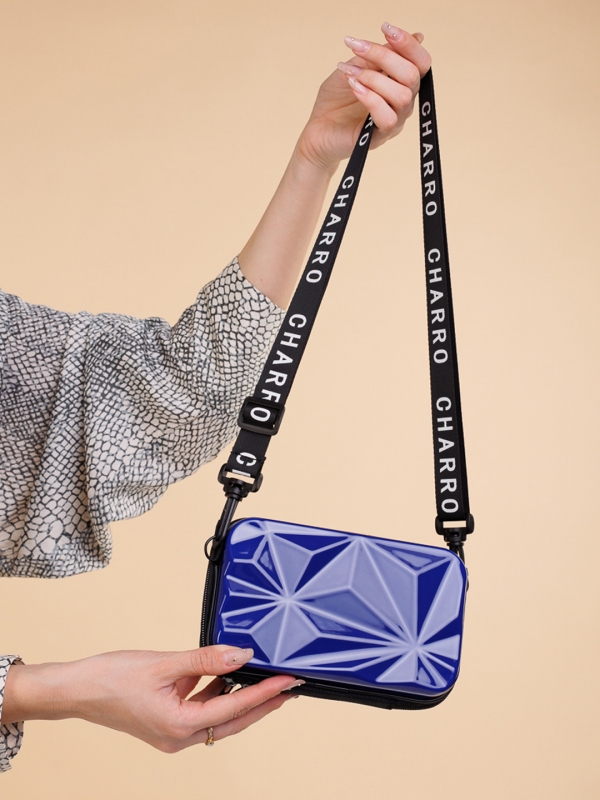 Mirta kék női kozmetikus táska, akrilból készült - Kalapod.hu