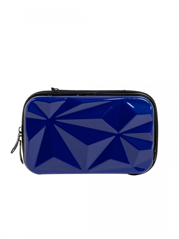 Mirta kék női kozmetikus táska, akrilból készült, 2 - Kalapod.hu