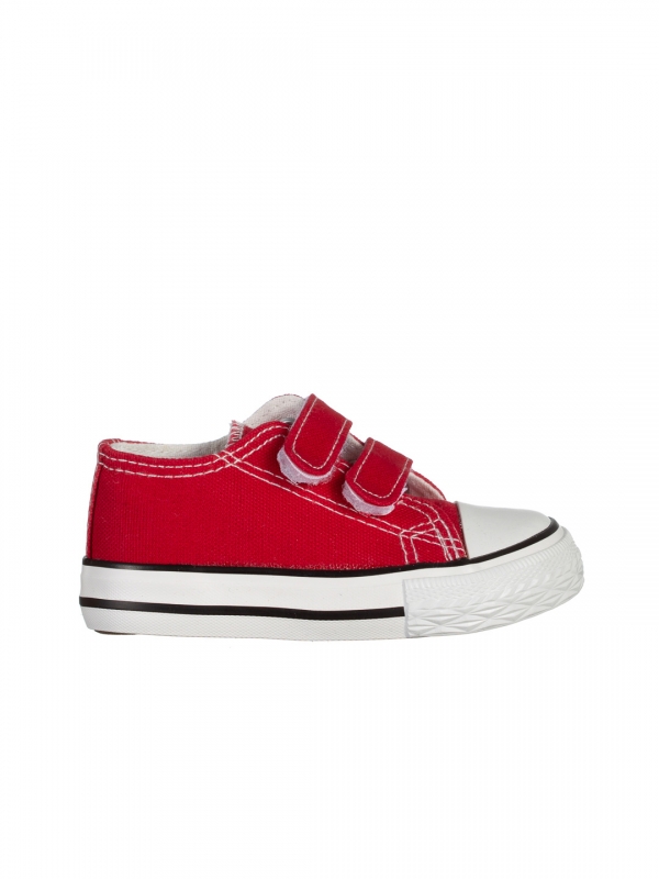 Haku piros gyerek tornacipő, textil anyagból készült, 4 - Kalapod.hu