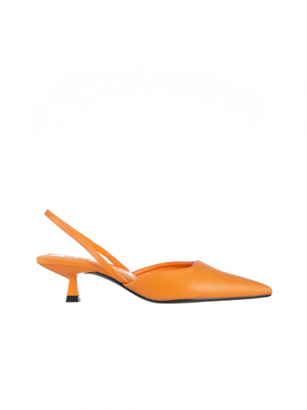Arete narancssárga női cipő, műbőrből készült, 6 - Kalapod.hu
