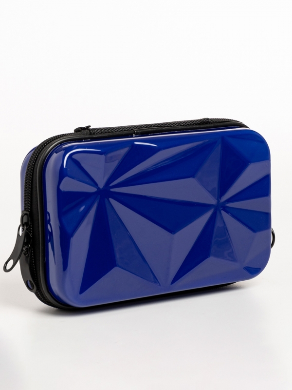 Mirta kék női kozmetikus táska, akrilból készült, 3 - Kalapod.hu