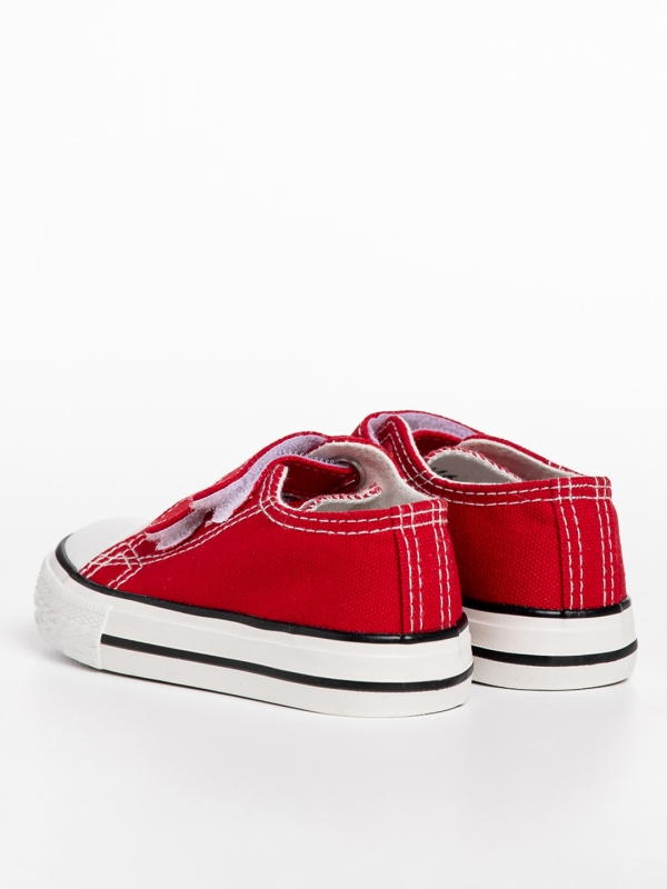 Haku piros gyerek tornacipő, textil anyagból készült, 3 - Kalapod.hu