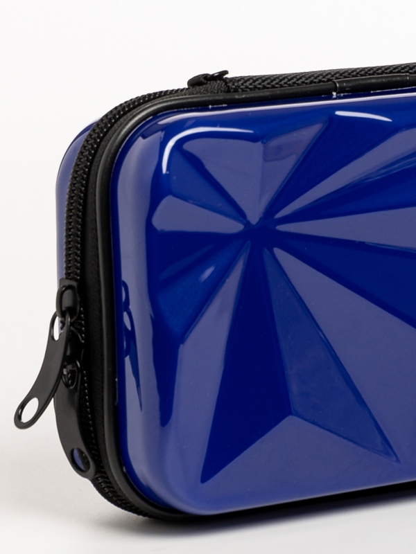 Mirta kék női kozmetikus táska, akrilból készült, 4 - Kalapod.hu