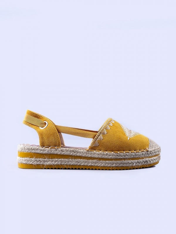 Mirabela sárga női espadrille, 4 - Kalapod.hu