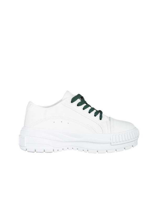 Vineta fehér és zöld női tornacipő, textil anyagból készült, 6 - Kalapod.hu