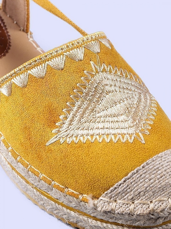 Mirabela sárga női espadrille, 5 - Kalapod.hu