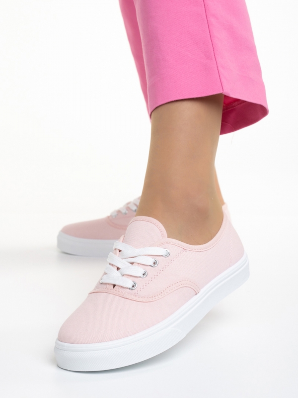 Arya rózsaszín női tornacipő, textil anyagból készült, 2 - Kalapod.hu