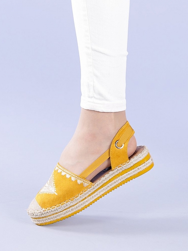 Mirabela sárga női espadrille, 2 - Kalapod.hu