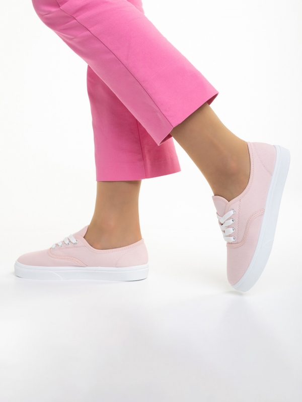 Arya rózsaszín női tornacipő, textil anyagból készült, 4 - Kalapod.hu