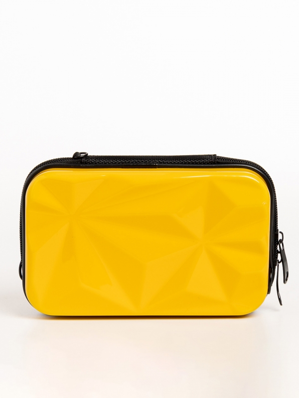 Mirta sárga női kozmetikus táska, akrilból készült, 5 - Kalapod.hu