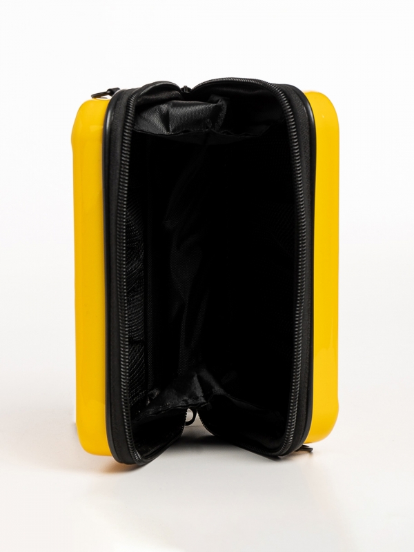 Mirta sárga női kozmetikus táska, akrilból készült, 7 - Kalapod.hu