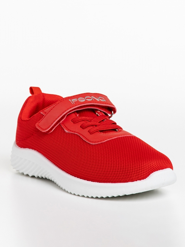 Amie piros gyerek sportcipő, textil anyagból készült, 2 - Kalapod.hu