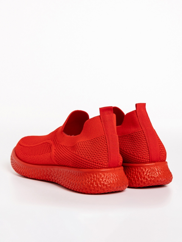 Gilberto piros férfi sportcipő, textil anyagból készült, 3 - Kalapod.hu