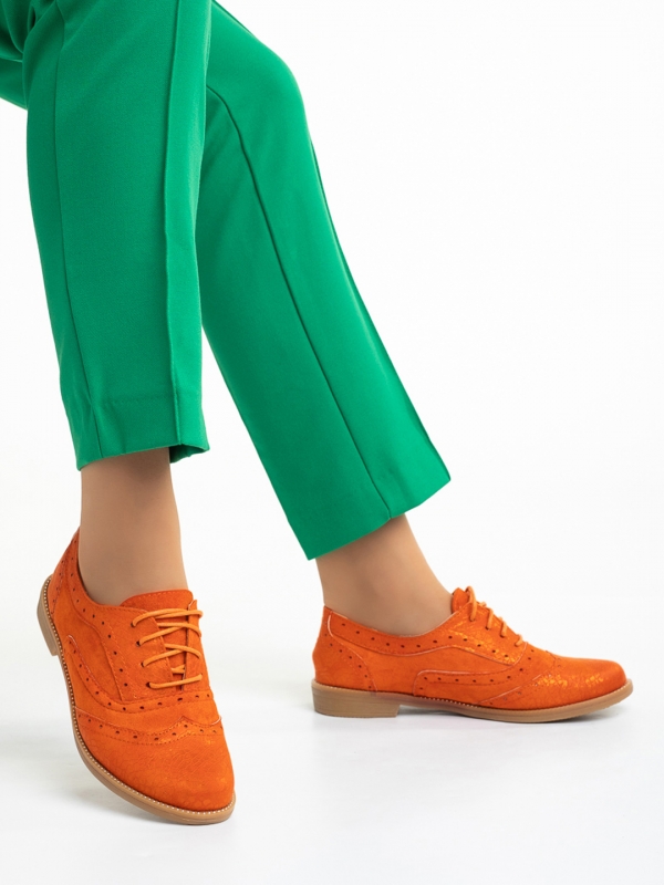 Ragna narancssárga női cipő, műbőrből készült - Kalapod.hu