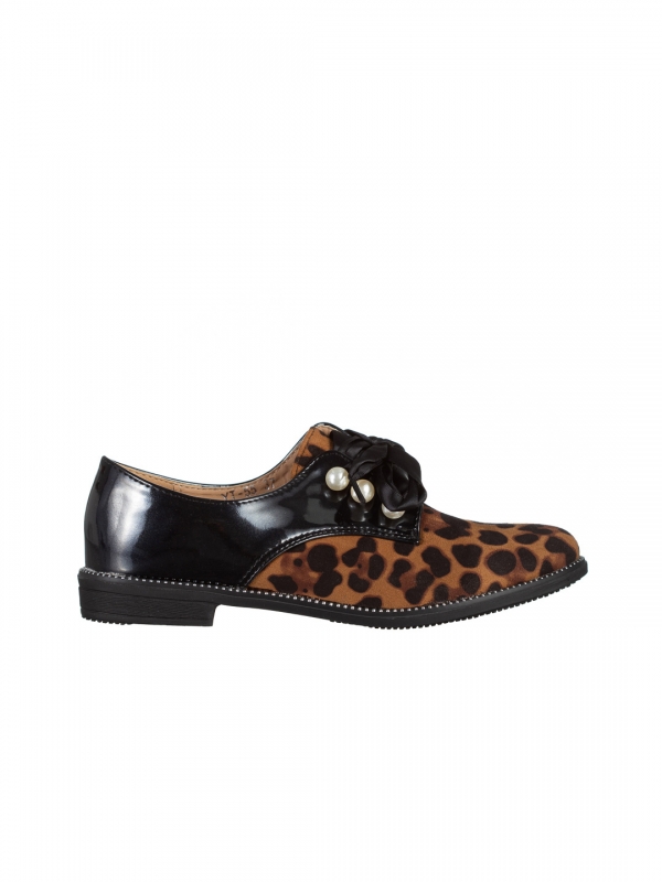 Sarai leopárd női cipő, műbőrből és textil anyagból készült, 7 - Kalapod.hu
