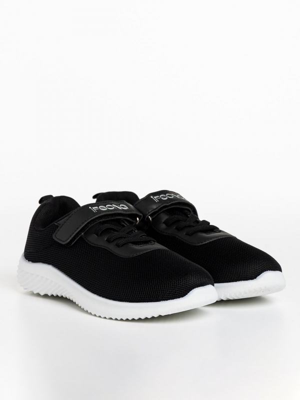 Amie fekete gyerek sportcipő, textil anyagból készült - Kalapod.hu