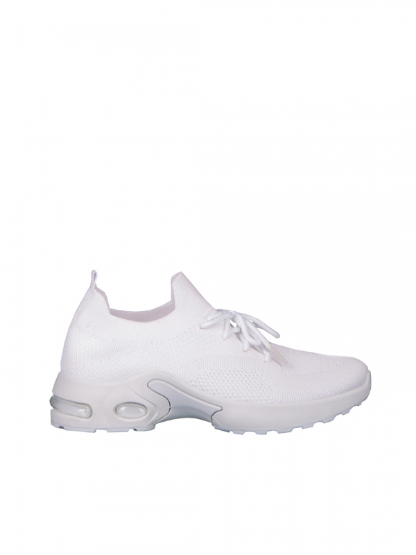 Fepa textil anyagból készült fehér női cipő, 5 - Kalapod.hu