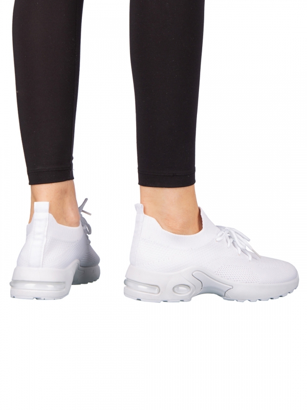 Fepa textil anyagból készült fehér női cipő, 3 - Kalapod.hu
