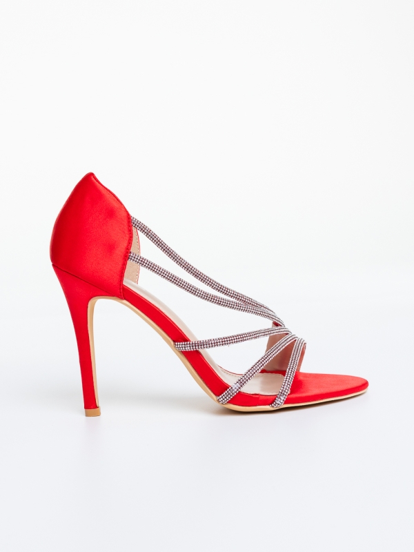 Karcsú sarkú női szandál Vayona Piros, 5 - Kalapod.hu