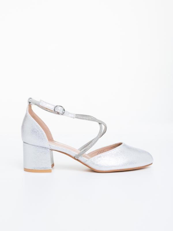 Vastag sarkú cipő Pomela Ezüst, 5 - Kalapod.hu
