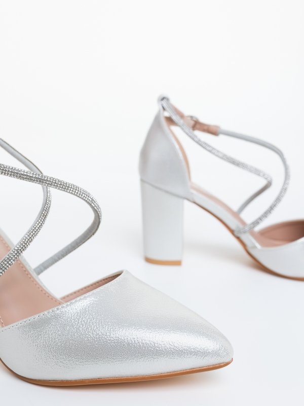 Vastag sarkú cipő Harari Ezüst, 6 - Kalapod.hu