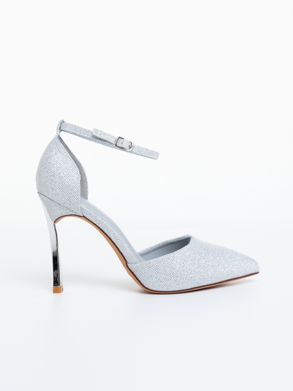 Stiletto cipő Micaro Ezüst, 5 - Kalapod.hu