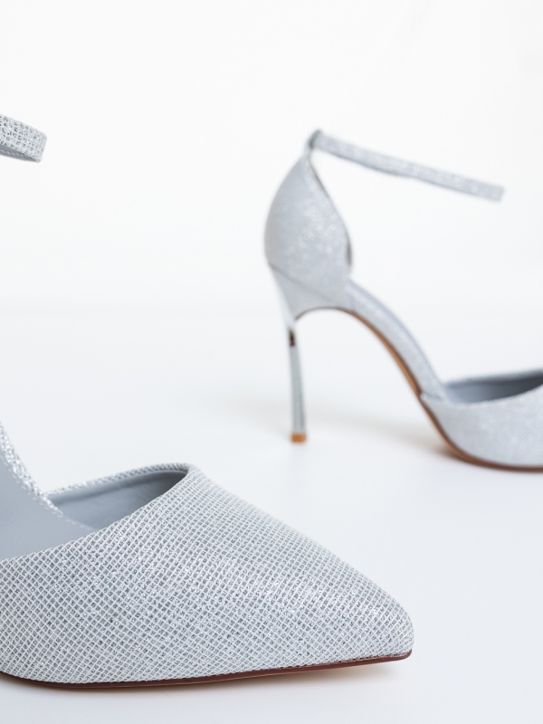 Stiletto cipő Micaro Ezüst, 6 - Kalapod.hu