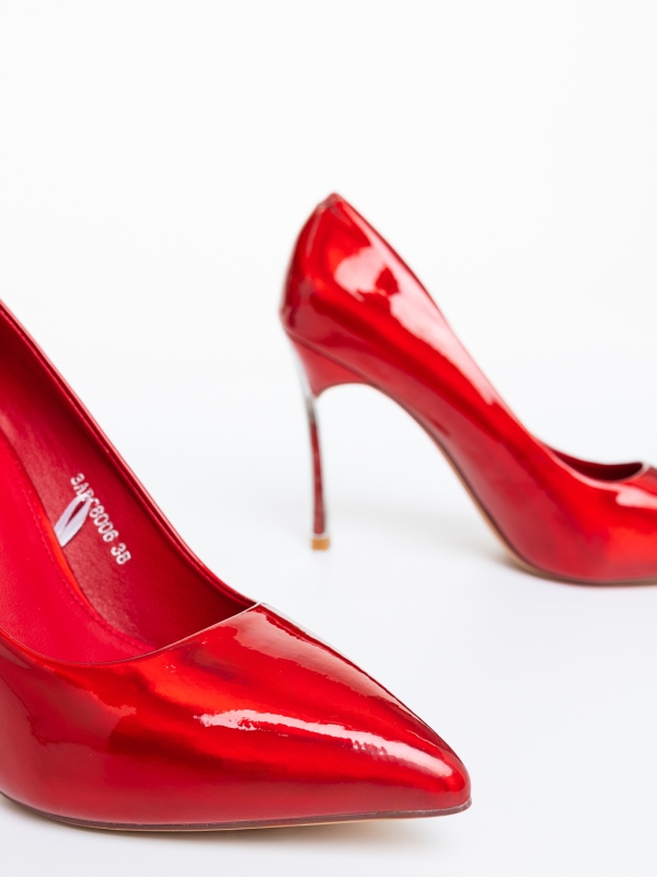 Stiletto cipő Adorina Piros, 6 - Kalapod.hu