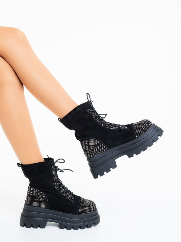 Női platform bakancs Iraja Fekete-Guncolor, 4 - Kalapod.hu