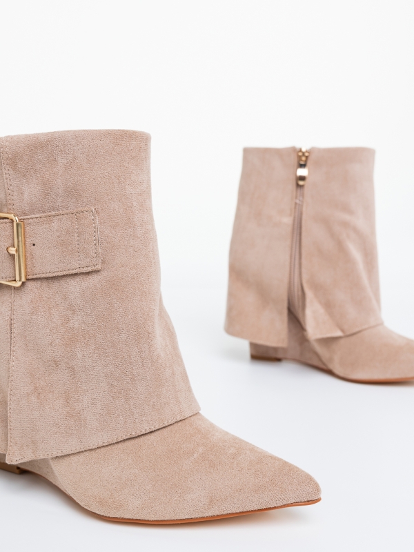 Női platform bakancs Kanika Bézs, 6 - Kalapod.hu