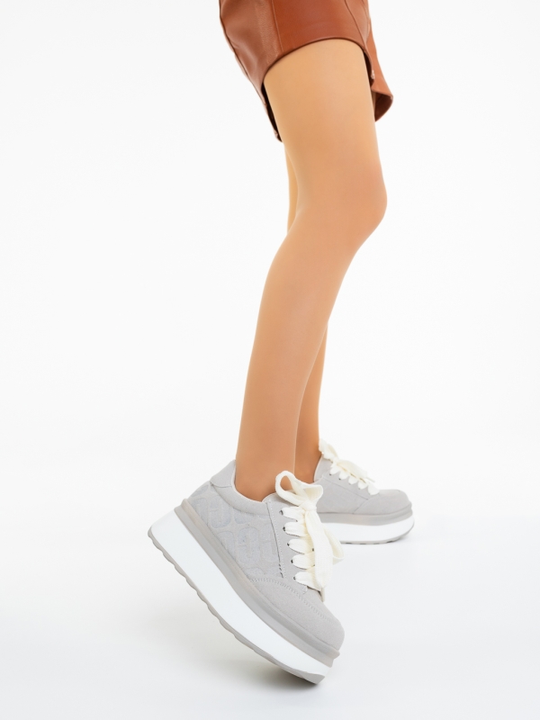 Női tornacipő Erana Szürke, 2 - Kalapod.hu