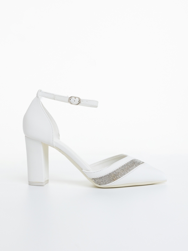 Vastag sarkú cipő Orsola Fehér, 5 - Kalapod.hu
