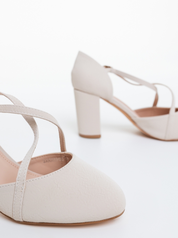 Vastag sarkú cipő Novera Világos Bézs, 6 - Kalapod.hu