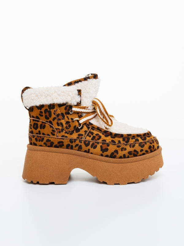 Női platform bakancs Binita Leopard, 5 - Kalapod.hu
