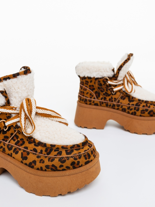 Női platform bakancs Binita Leopard, 6 - Kalapod.hu