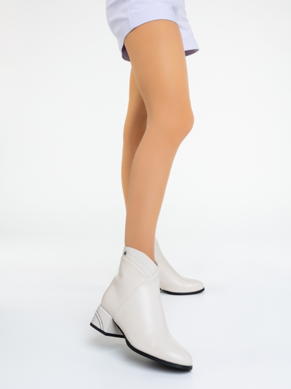 Vastag sarkú bokacsizma Dipalia Bézs, 2 - Kalapod.hu